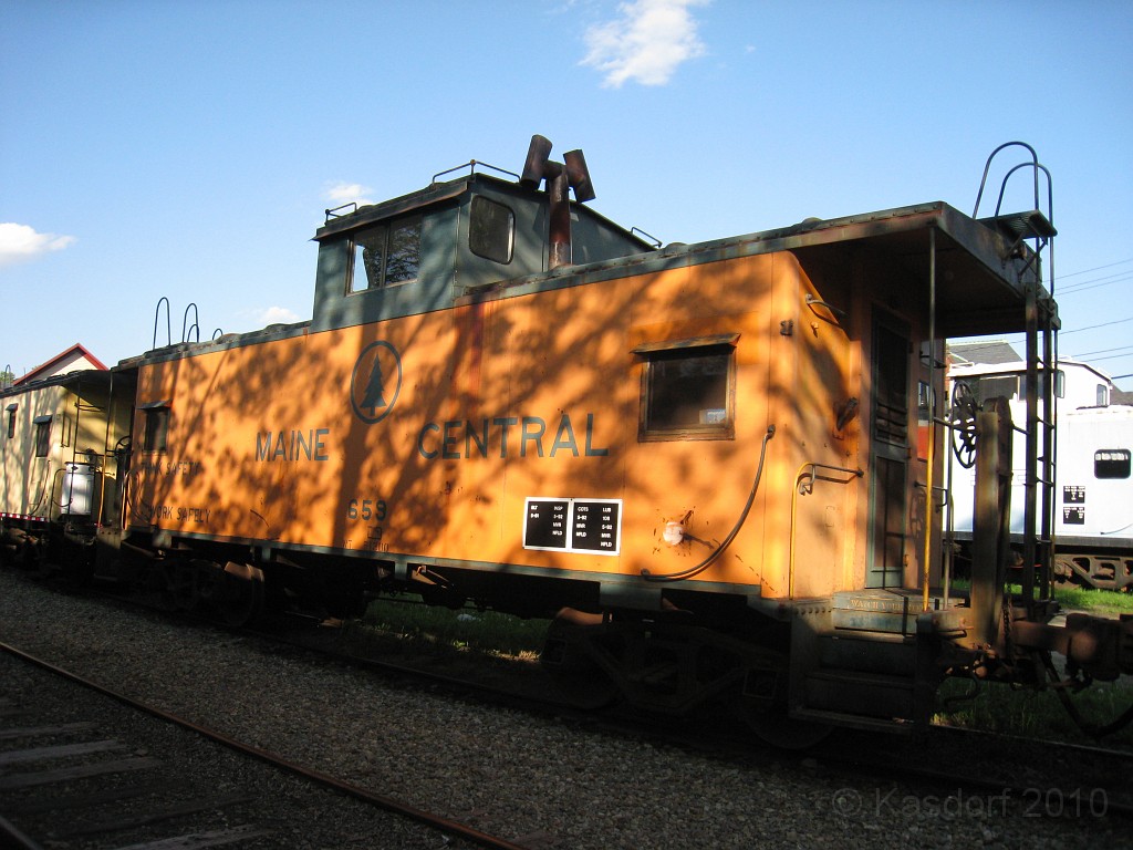 Tilton NH Trail 2010 032.jpg - The other "End of the Line" on the Winnipesauke River Trail is a rail road museum. Cabooses, cabooses, cabooses... guess it IS the end of the line.